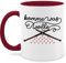 Tasse Tassen 325ml - Statement Sprüche - Komme was Wolle - 325 ml - Bordeauxrot - stricken geschenk spruchtasse sarkasmus häkel kaffeetasse geschenke für strickfans spruchtassen spruch strick
