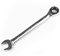 EGOFINE 18mm Ratcheting Combination Wrench Metric, Industrial Grade Gear Spanner with 12-Point Design, 72-Tooth Ratchet, Chrome Vanadium Steel