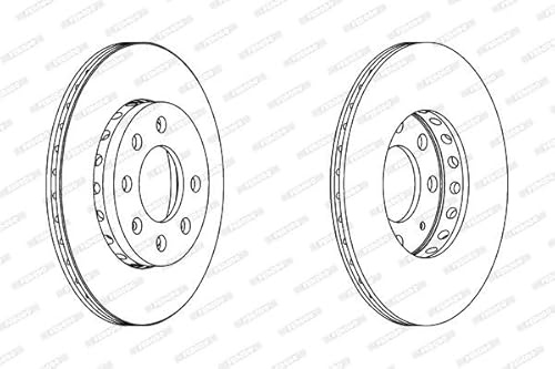 FERODO DDF1161C 2x Bremsscheiben Vorne Ø239mm Belüftet Kompatibel mit VW Lupo 6X1, 6E1 6E0615301 DDF1161C 8Z0615301C