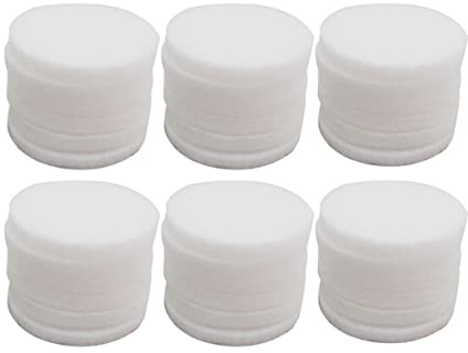 Julie Wang 100PCS 22mm White Round Aromatherapy Refill Pads Humidifier Scent Diffuser Replacement Pads for Essential Oil Locket Necklace Diffuser Felt Pads