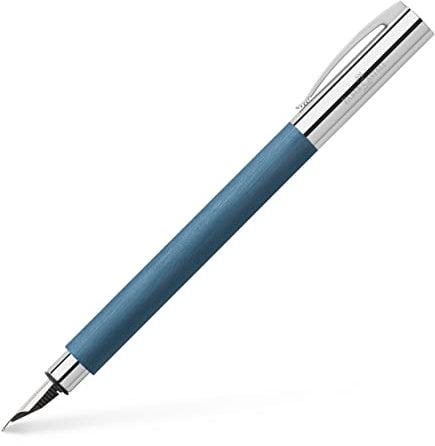 Faber-Castell 147143 - Füller Ambition Edelharz, blau, Federbreite B, 1 Füllfederhalter inkl. Geschenkverpackung