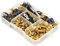JNNJ 177 Pcs Kit de Boulons de Carénage de Motos, Ensemble de Vis D'écrou de Rondelle de Pare-Brise, Clip de Fixation Universel En Aluminium pour Les Sports Motorisés Et La Course de Moto(Or)