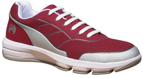 Henselite HM75 Mens Sport Lawn Bowls Trainer - Color Maroon Grey Size 8
