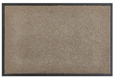 andiamo Fußmatte Verdi - Schmutzfangmatte für den Hauseingang - ideal als Fußmatte innen oder als Fußabtreter im überdachten Außenbereich - Fußabstreifer für Haustür 60 x 90 cm Taupe