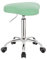 1stuff® Sattelhocker Rollhocker Trigon - Sattelstuhl für Einsteiger - platzsparendes, verchromtes Fußkreuz - Arzthocker Arbeitshocker Praxishocker Drehhocker (Lederimitat mintgrün)