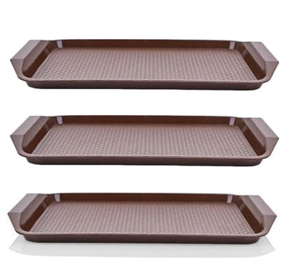 Bandeja De Arranque 3 Paquetes Bandeja De Zapatos para Entrada Felpudo Exterior Impermeable. para Jardín, Dormitorio, Entrada, Garaje.,Brown