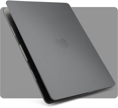 ZYB Hülle Kompatibel mit MacBook Air 13.6 Zoll M5 M4 M3 M2 (2026 2025 2024 2022 Freisetzung) Modell A3449 A3240 A3113 A2681, Ultradünne Schutzhülle Hartschale Hard Case, Matt Space Grau
