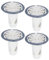 QUARKZMAN Valvola Antiriflusso Scarico Pavimento per Doccia, Valvola per Fognatura Antiodore Inserto Centrale Tappo Scarico Raccogli Capelli per Cucina Bagno Balcone, Bianco 4 Pezzi