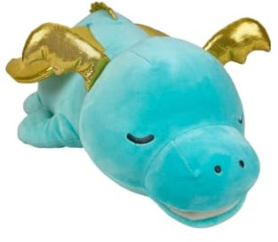 Nemu Nemu Animals 6292876 Plüschtier, Drache Dragold, Kuscheltier, extra weich und kuschelig, Stofftier, Designed in Japan, Kuschelkissen, Größe XXL, 66 cm