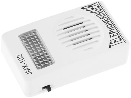 KONTONTY Pratico Telefono Fisso per e del Bianco Suoneria Leggero Design User-friendly, Dispositivo per Aumentare Volume della