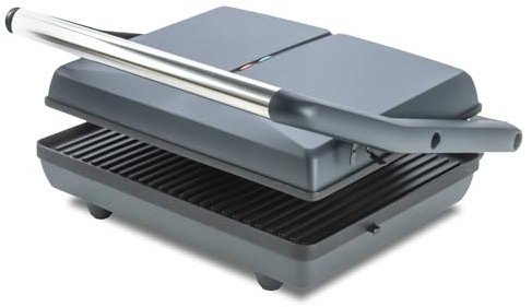 STATUS New Orleans 2‑Slice Sandwich Toaster Panini Press 2 kW Fixed Plate Non‑Stick Black (NEWORLEANS1PKB2)