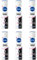 NIVEA Deodorant Black & White Invisible Clear Deo Spray, 6 x 150ml
