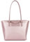 LANCASTER | Maya KBA - Sac cabas épaule Rose nacré