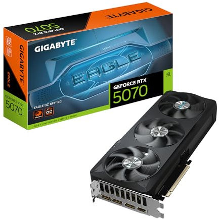 Gigabyte GeForce RTX 5070 EAGLE OC SFF 12G Graphics Card - 12GB GDDR7, 192bit, PCI-E 5.0, 2587 MHz Core Clock, 3 x DP 2.1a, 1 x HDMI 2.1b, NVIDIA DLSS 4, GV-N5070GAMING OC-12GD