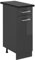 Vicco Mueble bajo de Cocina R-Line, Antracita Alto Brillo, 30 cm, ET Antracita