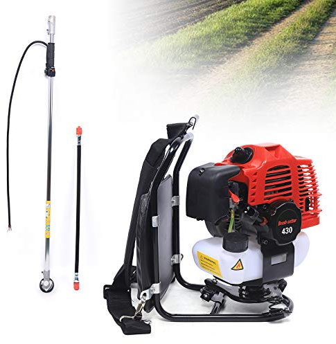 Desbrozadora de gasolina, multiherramienta, 2 tiempos, 1000 ml, depósito de combustible, cilindro único, mochila, cortacésped para escardar
