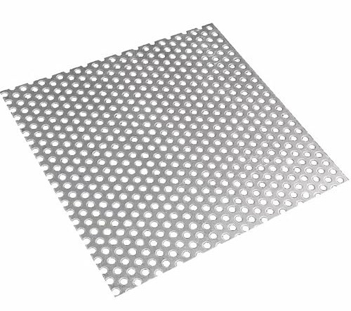 GUTIXI Square Steel Drain Cover 5mm Hole Drain Covers Outdoor Indoor Shower Drain Cover, Garden Leaf Guard(30x30cm)
