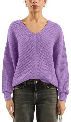 QS Strickpullover mit V-Auschnitt