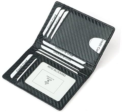 COLLBATH Portefeuille pour Homme Bloc Porte-Carte Rigide Pochette Organisée pour Cartes De Crédit Et Espèces