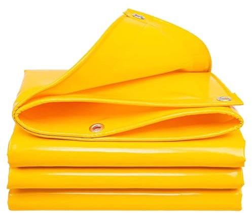 Bâche de Protection avec œillets métalliques, bâche d'extérieur imperméable et résistante aux UV, bâche épaisse en polyéthylène imperméable, for Bateau, Piscine, Toit, Camping(5x7 Feet)