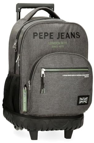 Pepe Jeans Edmon Mochila para portátil 15,6 compact Gris 32x43x21 cms Poliéster by Joumma Bags