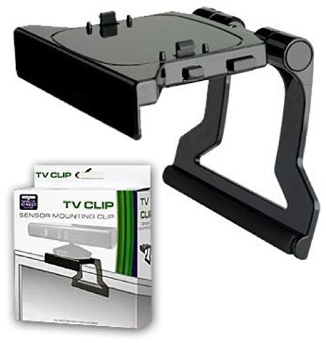 Soporte Negro Clip de TV televisor Compatible para Sensor Kinect Xbox 360