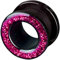 viva-adorno 1 Stück Flesh Tunnel Acryl Glitzerdesign zum Schrauben Z2c, Größe: 10mm, Pink