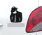 myrockshirt Keine Panik Aufkleber Autoaufkleber Sticker Auto`+ Bonus Testaufkleber Estrellina-Glückstern ®, gedruckte Montageanleitung, waschanlagenfest,