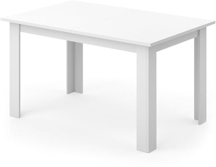 Vicco Mesa de Comedor Karlos, Blanco, 140 x 90 cm