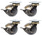 4Pcs Ball Caster Wheel 360 Grad Drehbare Antike Kugelförmige Bremse Heavy Duty für Schreibtischstuhl Tischmöbel Beine，