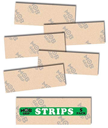 MOB GRIP Skateboard Griptape Clear Grip Strips 5er Pack (Clear)