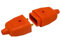 K M Electronics® 2 PIN Orange Rubber Lawnmower STRIMMER Garden Plug Socket Connector 10A AMP