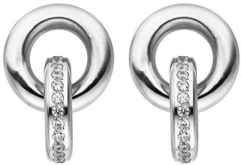 Tamaris, Edelstahlohrstecker Emily 2cm, silberfarben