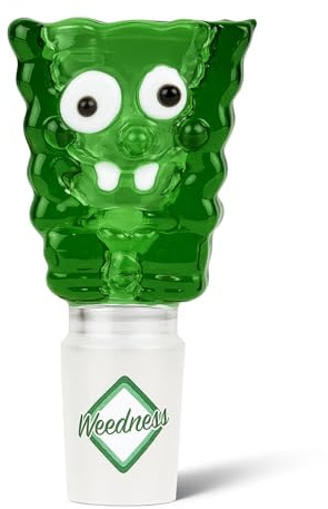Weedness Bong-Glas-Kopf 14,5 mm Schliff Face - Steckkopf Chillum Adapter Zubehör Köpfchen Head Aufsatz Bowl