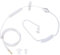 Queen.Y In-Ear Headsets Air Tube Security Ohrhörer Anti-Strahlung Luftschlauch Sicherheit Ohrhörer Kabel Kopfhörer mit Mikrofon für Ios für Android（weiß）