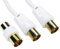 World of Data 30m Coax Cable - Multiple Shielded EMI RFI - 24k Gold Plated - Male to Male - Antenna - Digital TV Fly Lead - Copper Wire