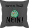 Kissen 50x50 - Statement mit Sprüchen - Bevor du fragst Nein - Geschenk Kollegen Lustig - 50 x 50 cm - Grau - spruch jugendzimmer kissenbezug sprüche nö motivkissen tiere und fuellung spruechen