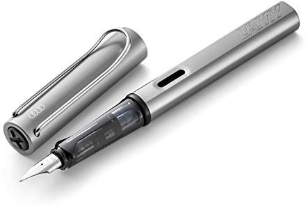 Audi 3222000401 Füllhalter Ringe Logo Stift Füllfederhalter Füller Pen, Grau