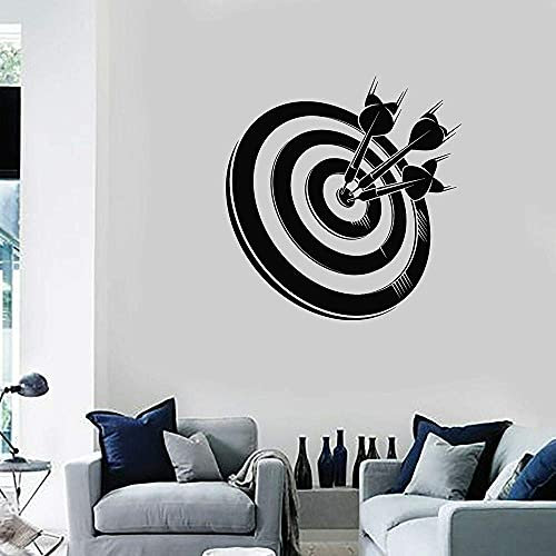 Darts Vinyl Wandtattoo Junge Schlafzimmer Zielschießen Spiel Sport Kunst Aufkleber Wandbild Wand Poster Dekoration Tapete 42X43Cm