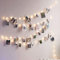 Guirlande Lumineuse à Pince Photo, Guirlandes Lumineuses avec 200 LED 60 Clips Transparents, 393,7 Pouces IP45 étanche à L'eau Colorée Guirlandes Lumineuses de Noël Décoration de la Maison Guirlande L