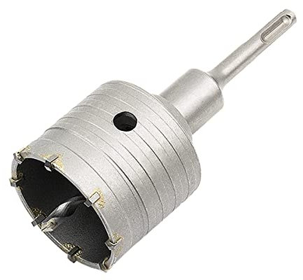Meccion Scie à Cloche Trépan Béton avec Adaptateur SDS Plus 110 mm, Pour Brique Béton Ciment Pierre (68mm+110mm SDS Plus Adaptateur)