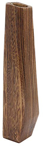 Dekorative Große Holzvase- Leckproo- Holzvase für Blumen- Desktop- Dekoration Pflanzenhalter für Garten Yard Home and Office (Kaffeefarbe)