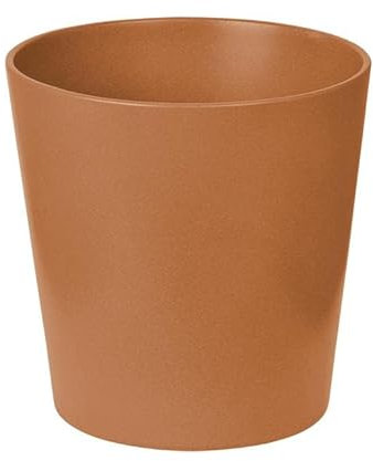 SMPLY. Pot décoratif rond en céramique pour plantes d'intérieur et d'extérieur Idéal pour terrasses et jardins 15 x 15 cm Terre cuite