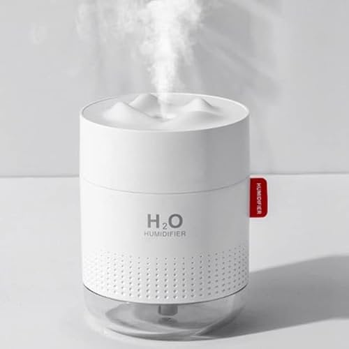 Brand Mini Ultrasonic Air Humidifier - 500ml Quiet Cool Mist with Night Light, USB Charging, 2 Mist Modes for Bedroom, Home, Office