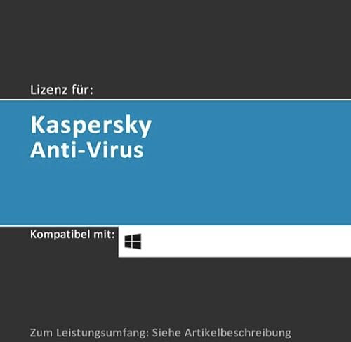 Lizenz für Kaspersky Anti-Virus Standard | 2025 | 3 Geräte | 2 Jahre | Vollversion | Windows PC/Laptop/Tablet | Lizenzcode per Post (FFP) von softwareGO
