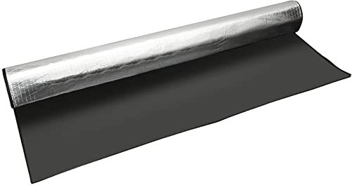 JMIATRY 10mx32cm Radiator Reflective Foil, Self Adhesive Reflective Aluminium Foam Van Insulation 7mm Thick, Radiator Reflector Panels for Floors, Roofs, Garage Doors and Camper Vans