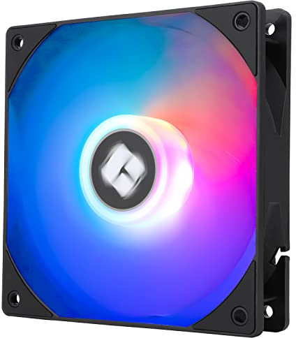 Thermalright TL-C12RB-S V2 CPU Fan 120mm Reverse Fan Case Cooler Fan Comes with ARGB Lighting,PC PWM Silent Computer Fan with 1500RPM Speed, CPU Cooling Fan Black
