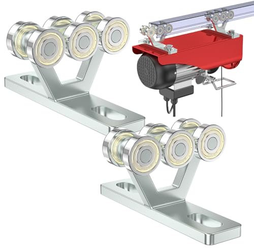 SKTREX 6 Radhubwagen mit Rollen – Strebenwagen Montage für elektrische Hebemaschine – passend für 4,8 cm breite und größere Strebenkanäle – hohe Festigkeit und leiser Betrieb