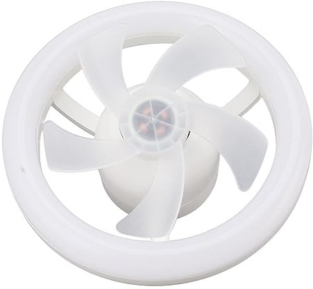 Deckenventilatorleuchte, 360 Grad Drehbar, Dimmbar, E27, Verstellbare LED-Lampe, 5 Flügel, 48 W, mit Fernbedienung für Garage