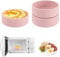 3pcs Silicone Microwave Egg Cookers, Air Fryer Egg Tray Sous Vide Egg Bite Cooker Air Fryer Egg Mold Egg Poacher Cups for Ovens Microwave (Pink)
